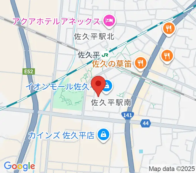 島村楽器 イオンモール佐久平店の地図