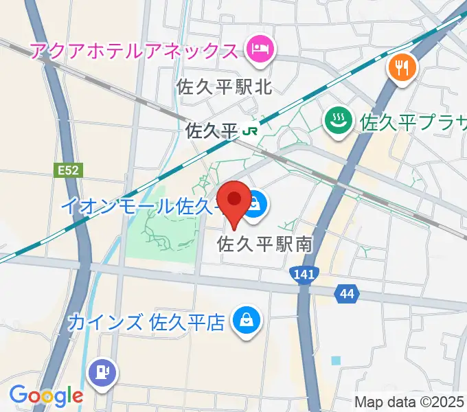 島村楽器 イオンモール佐久平店の地図