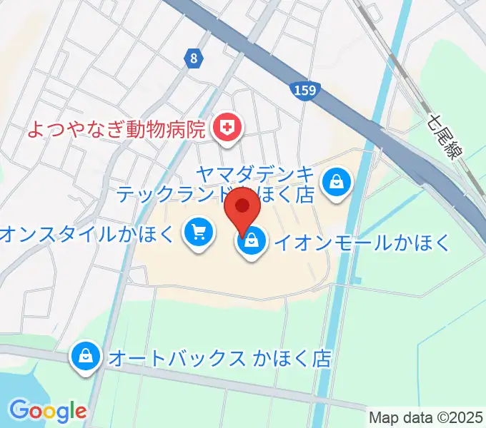 島村楽器 イオンモールかほく店の地図