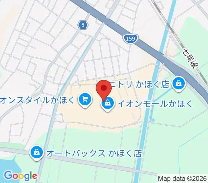 島村楽器 イオンモールかほく店の地図