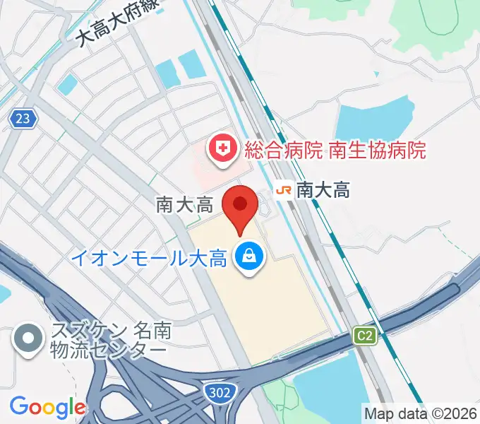 島村楽器 イオンモール大高店の地図