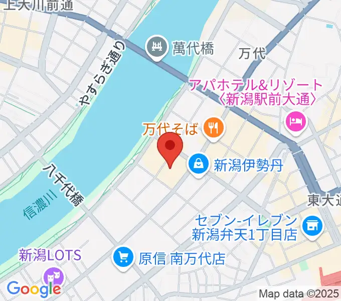 島村楽器 新潟ビルボードプレイス店 の地図