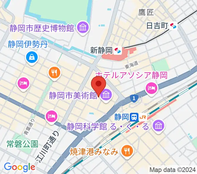 島村楽器 静岡パルコ店の地図