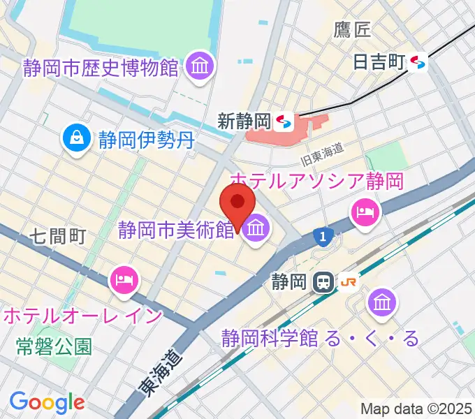 島村楽器 静岡パルコ店の地図