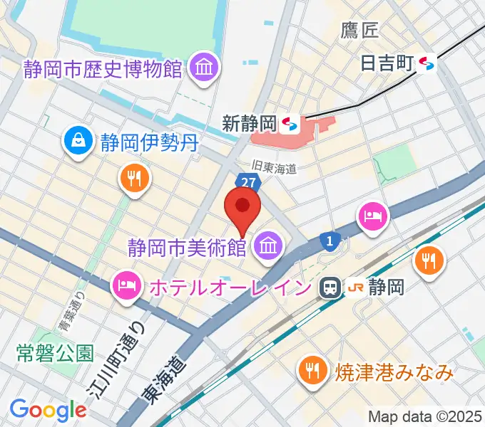 島村楽器 静岡パルコ店の地図