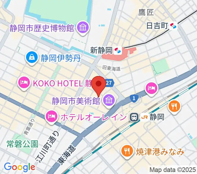 島村楽器 静岡パルコ店の地図