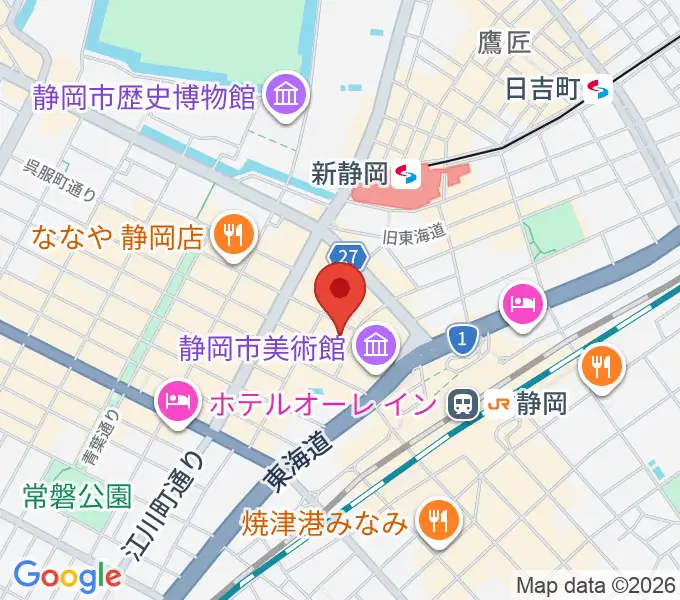 島村楽器 静岡パルコ店の地図
