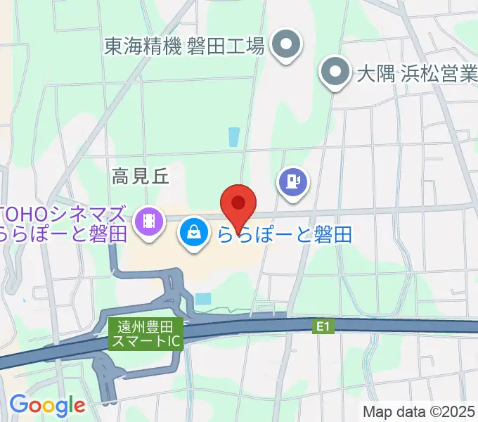 島村楽器 ららぽーと磐田店の地図
