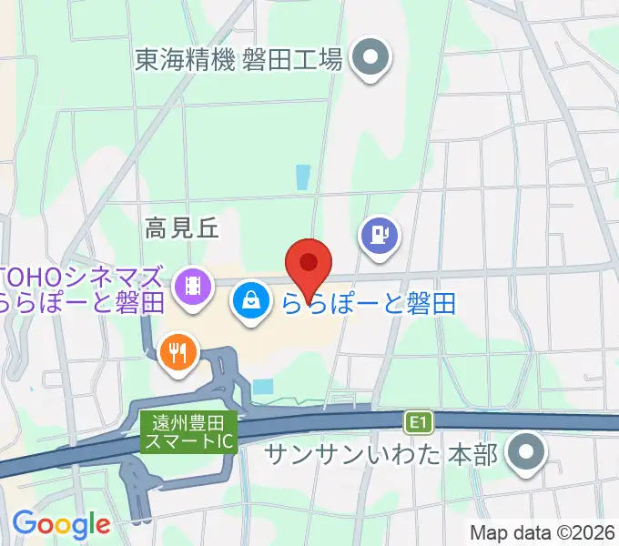 島村楽器 ららぽーと磐田店の地図