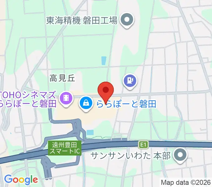 島村楽器 ららぽーと磐田店の地図