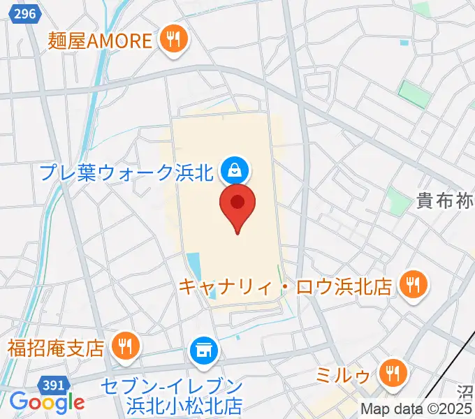 島村楽器 プレ葉ウォーク浜北店の地図