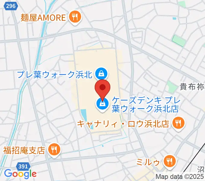 島村楽器 プレ葉ウォーク浜北店の地図