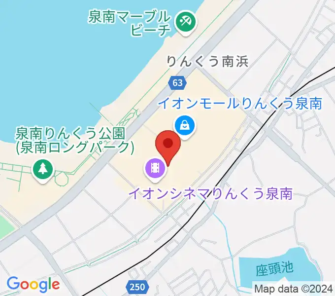 島村楽器 イオンモールりんくう泉南店の地図