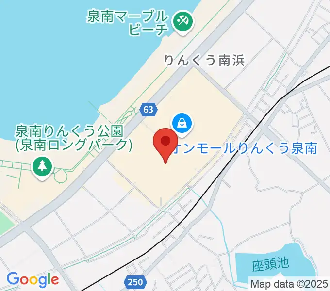 島村楽器 イオンモールりんくう泉南店の地図