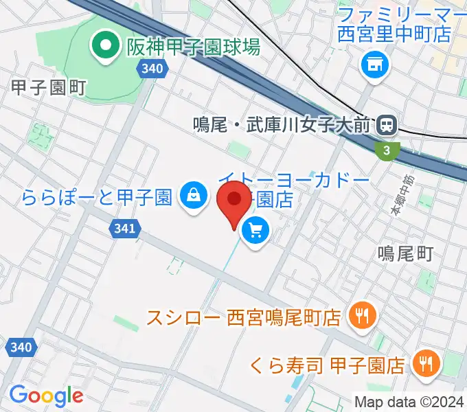 島村楽器ららぽーと甲子園店の地図