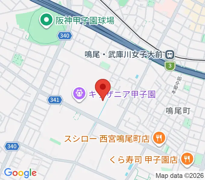 島村楽器ららぽーと甲子園店の地図