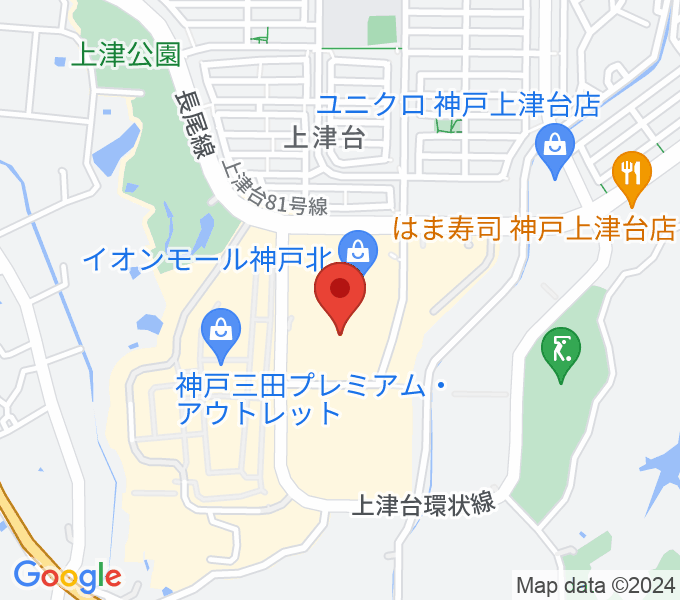 島村楽器 イオンモール神戸北店の場所