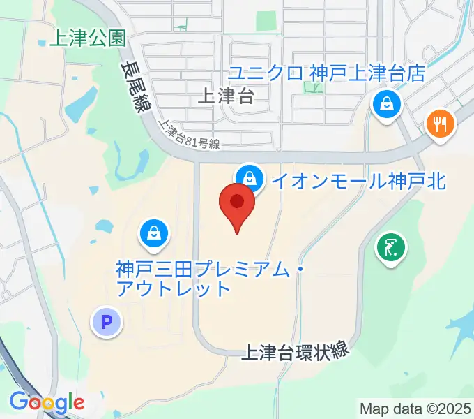 島村楽器 イオンモール神戸北店の地図