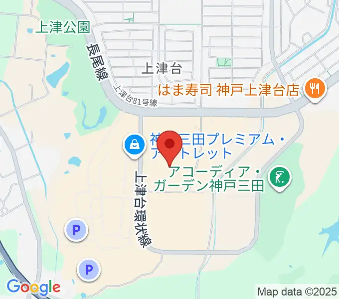 島村楽器 イオンモール神戸北店の地図