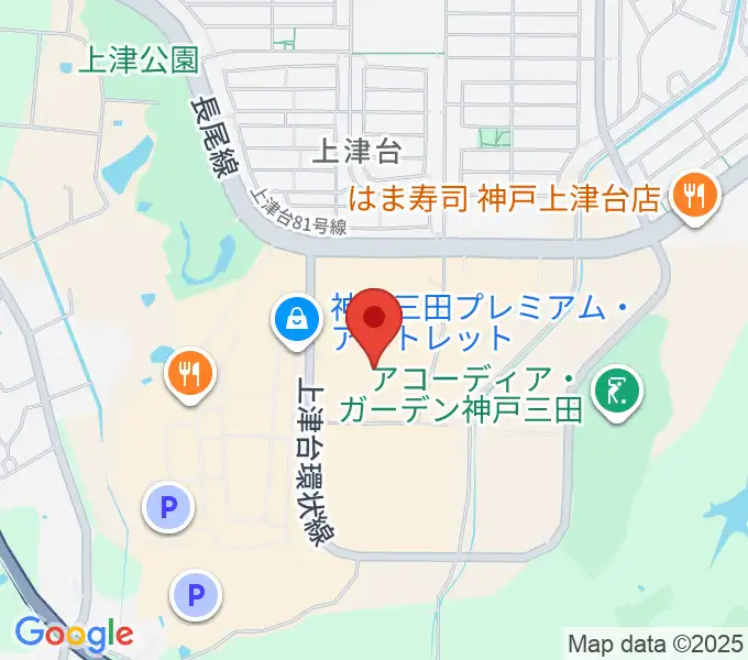 島村楽器 イオンモール神戸北店の地図