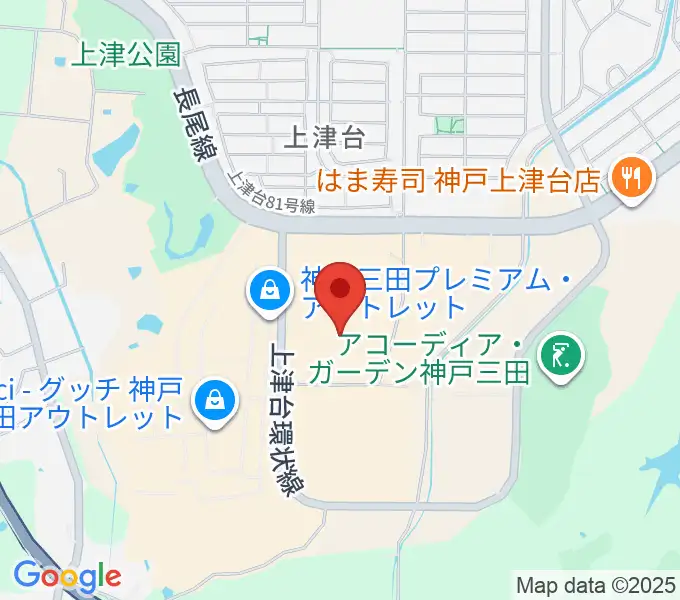 島村楽器 イオンモール神戸北店の地図