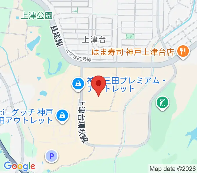 島村楽器 イオンモール神戸北店の地図