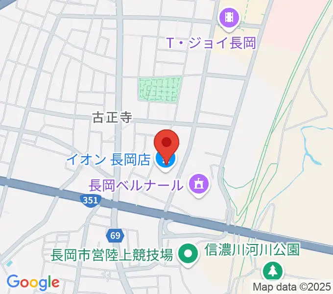 島村楽器 イオン長岡店 の地図