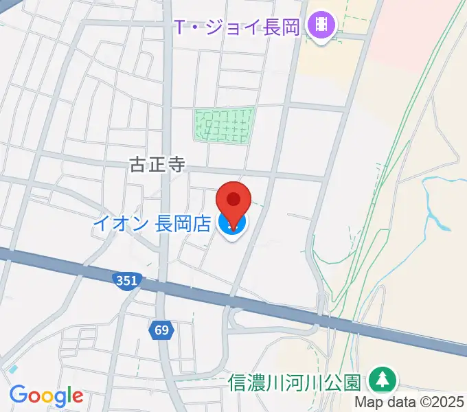 島村楽器 イオン長岡店 の地図
