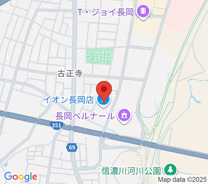 島村楽器 イオン長岡店 の地図