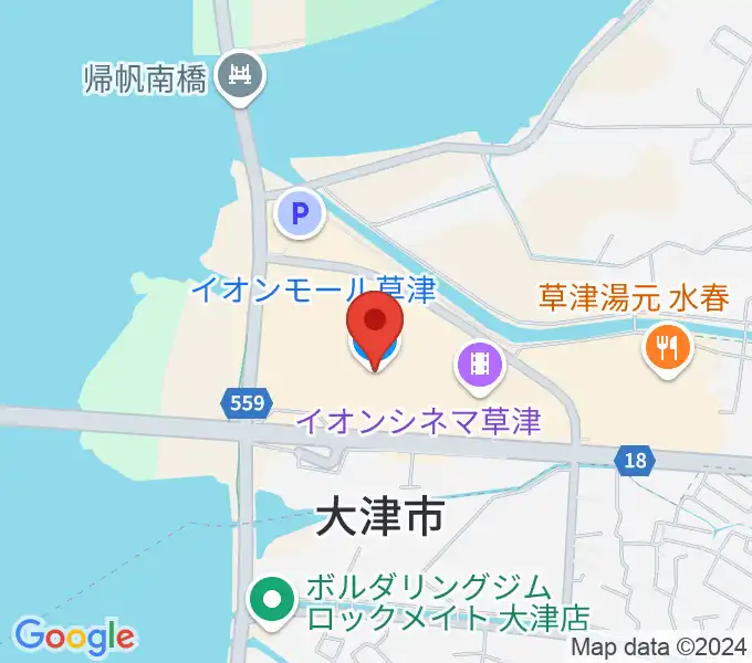 島村楽器 イオンモール草津店の地図