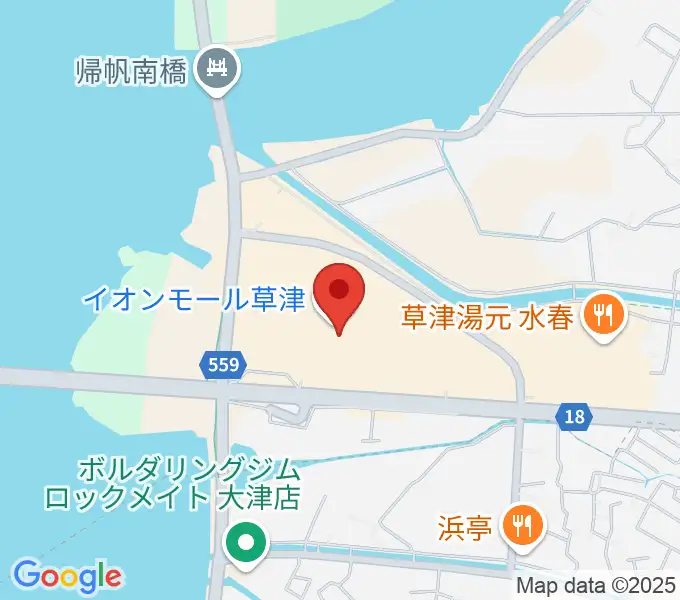 島村楽器 イオンモール草津店の地図