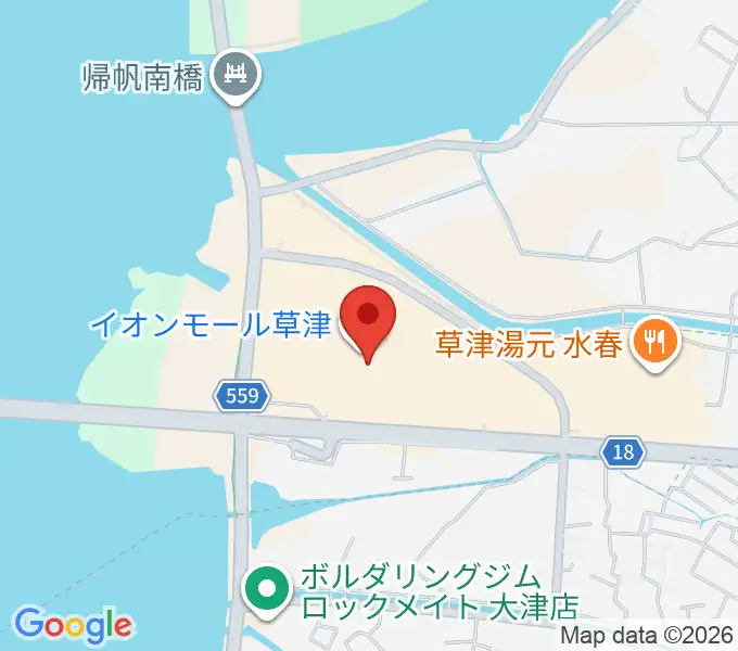 島村楽器 イオンモール草津店の地図