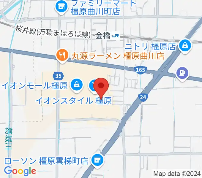 島村楽器 イオンモール橿原店の地図