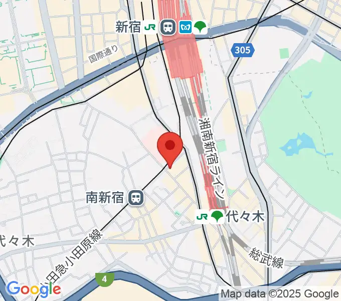 代々木アトリエ・ムジカの地図