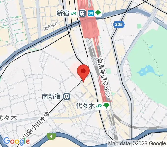 代々木アトリエ・ムジカの地図