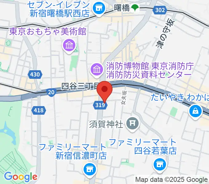 四谷三丁目Blue-Tの地図