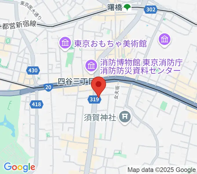 四谷三丁目Blue-Tの地図