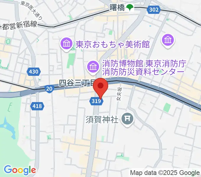 四谷三丁目Blue-Tの地図