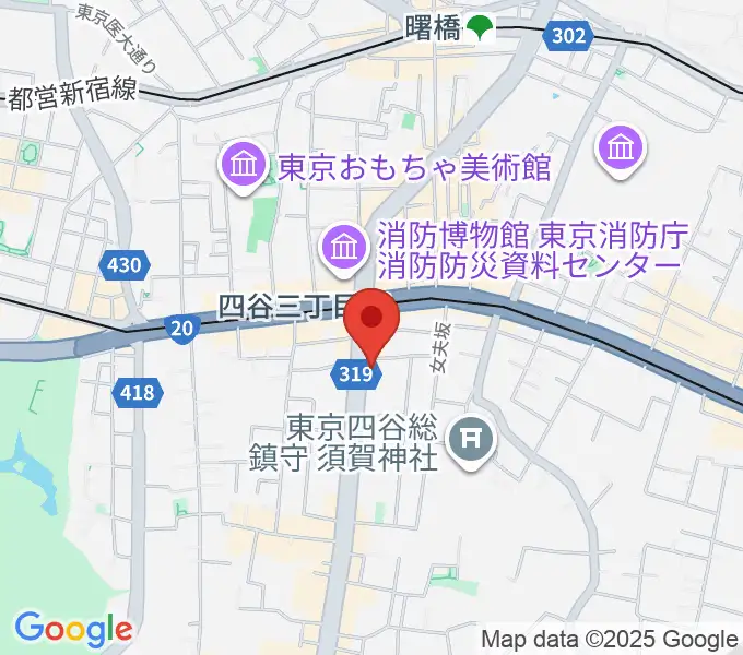 四谷三丁目Blue-Tの地図