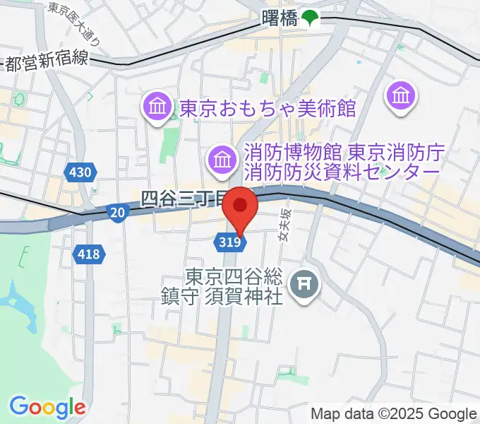 四谷三丁目Blue-Tの地図