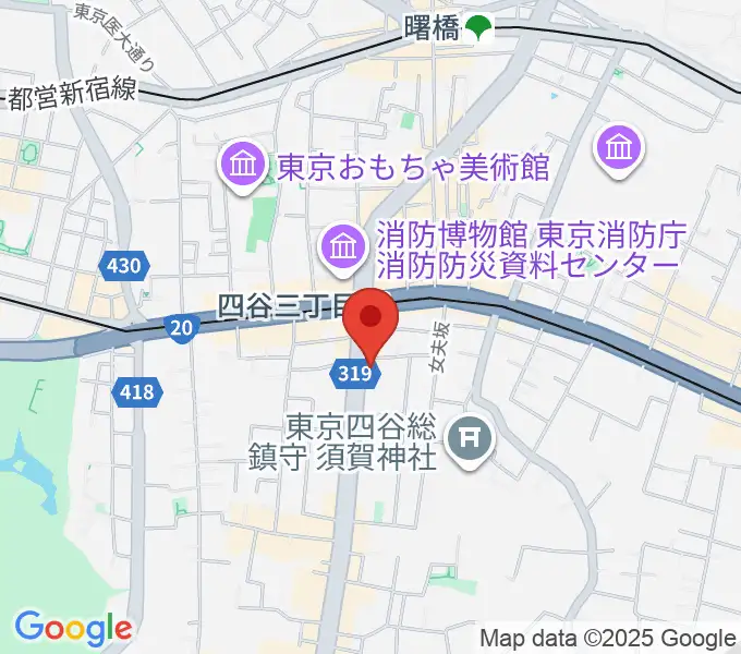 四谷三丁目Blue-Tの地図