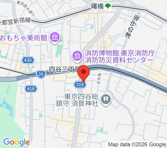 四谷三丁目Blue-Tの地図