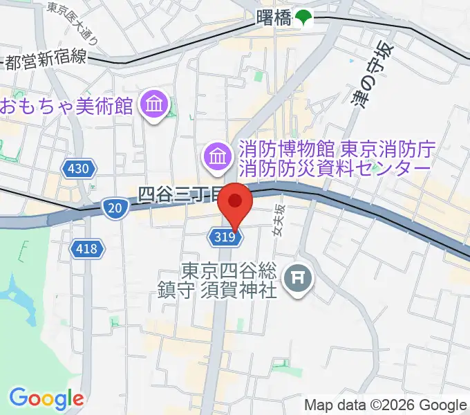 四谷三丁目Blue-Tの地図