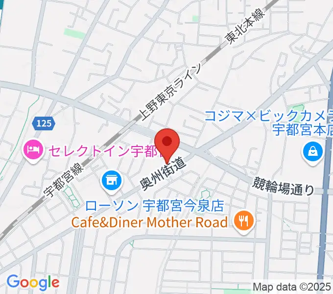 ギターショップ・オールドブリッジの地図