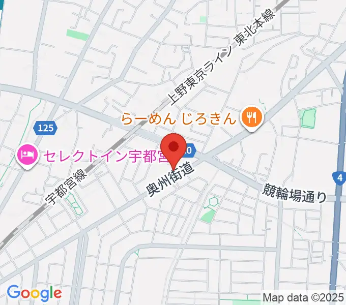 ギターショップ・オールドブリッジの地図