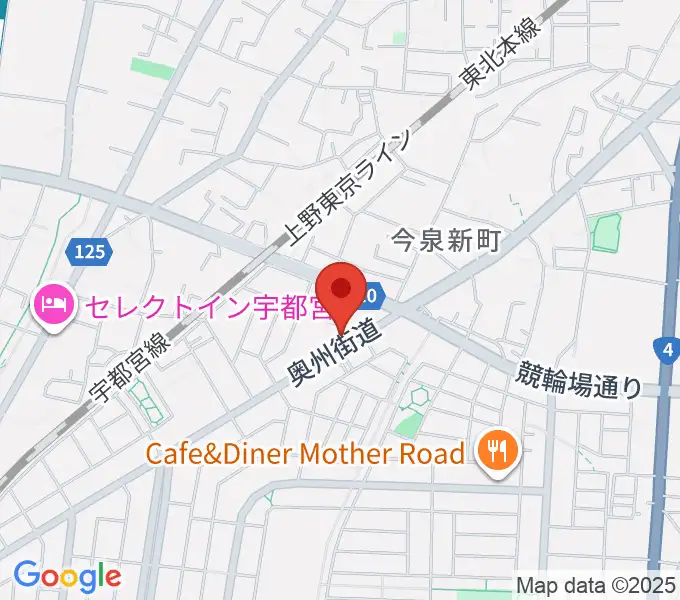 ギターショップ・オールドブリッジの地図