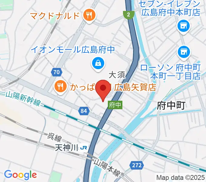 島村楽器 イオンモール広島府中店の地図
