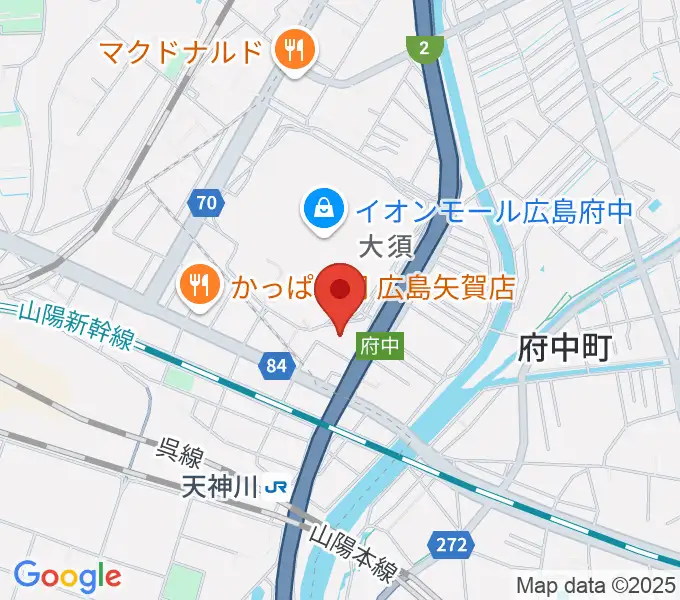 島村楽器 イオンモール広島府中店の地図
