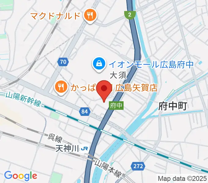 島村楽器 イオンモール広島府中店の地図