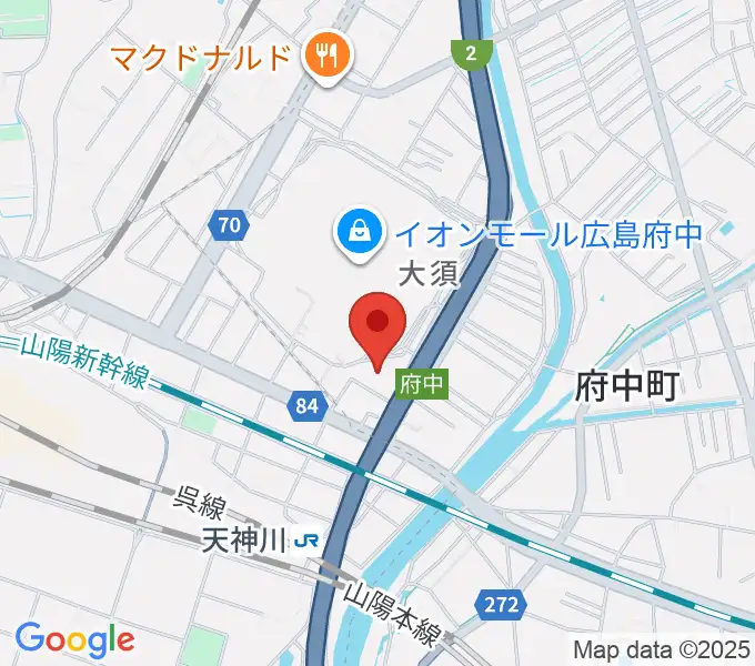 島村楽器 イオンモール広島府中店の地図